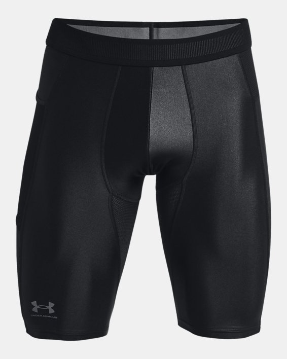 Herren UA Iso-Chill Lange Kompressions-Shorts, Black, pdpMainDesktop image number 4